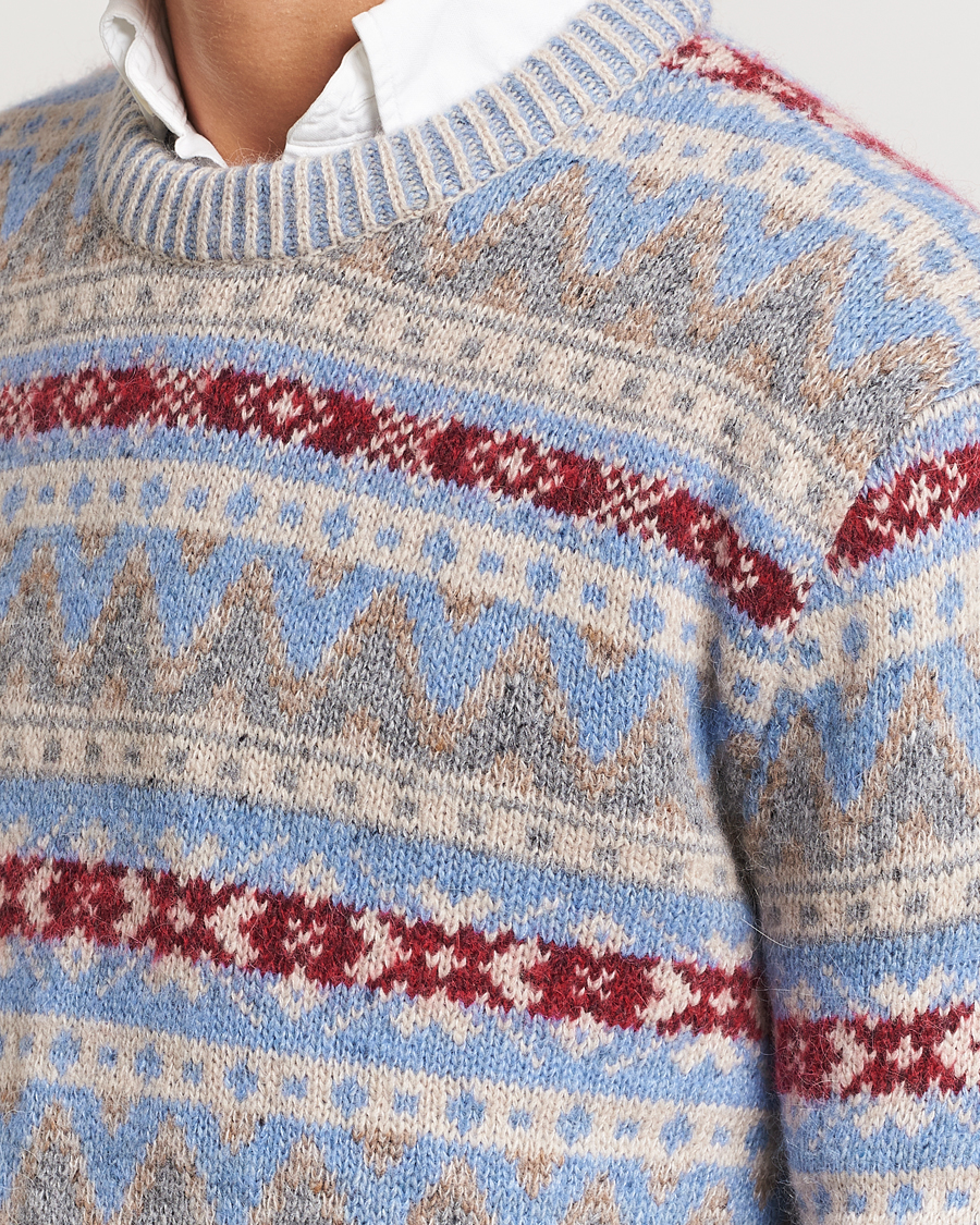 Homme | Pulls Et Tricots | GANT | Fair Isle Crew Neck Clear Sky