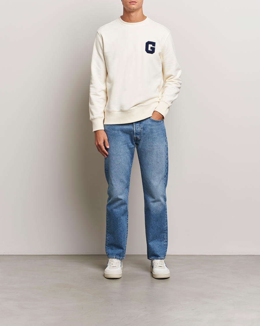 Homme | Pulls Et Tricots | GANT | G Graphic Sweatshirt Cream