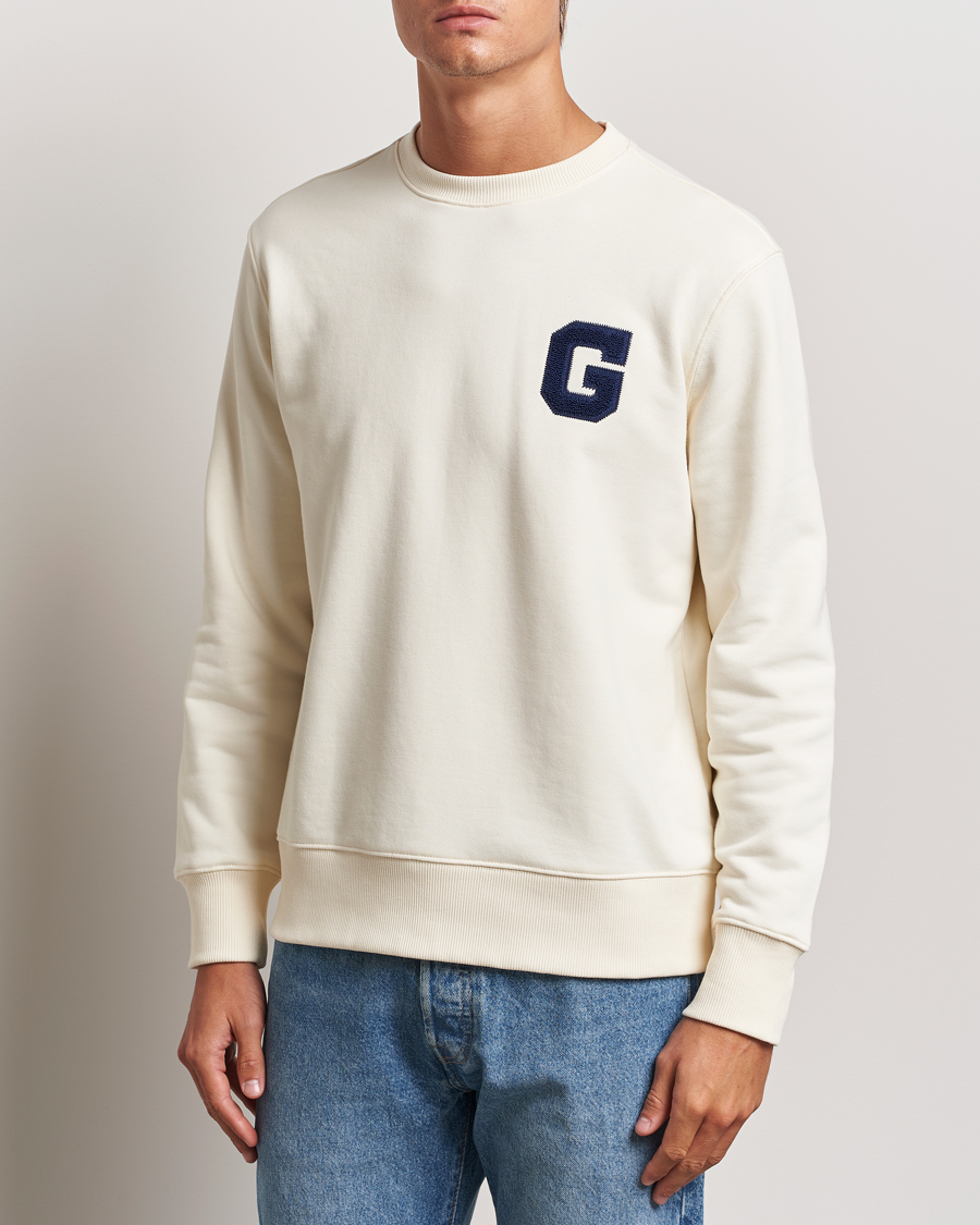 Homme | Pulls Et Tricots | GANT | G Graphic Sweatshirt Cream