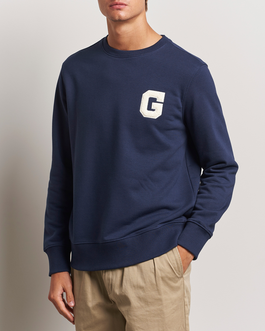 Homme | Pulls Et Tricots | GANT | G Graphic Sweatshirt Classic Blue