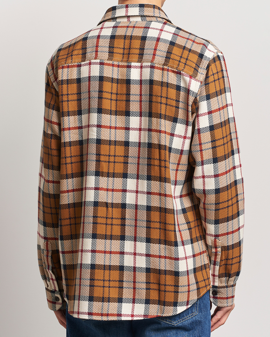 Homme | Chemises | GANT | Herringbone Checked Overshirt Warm Earth