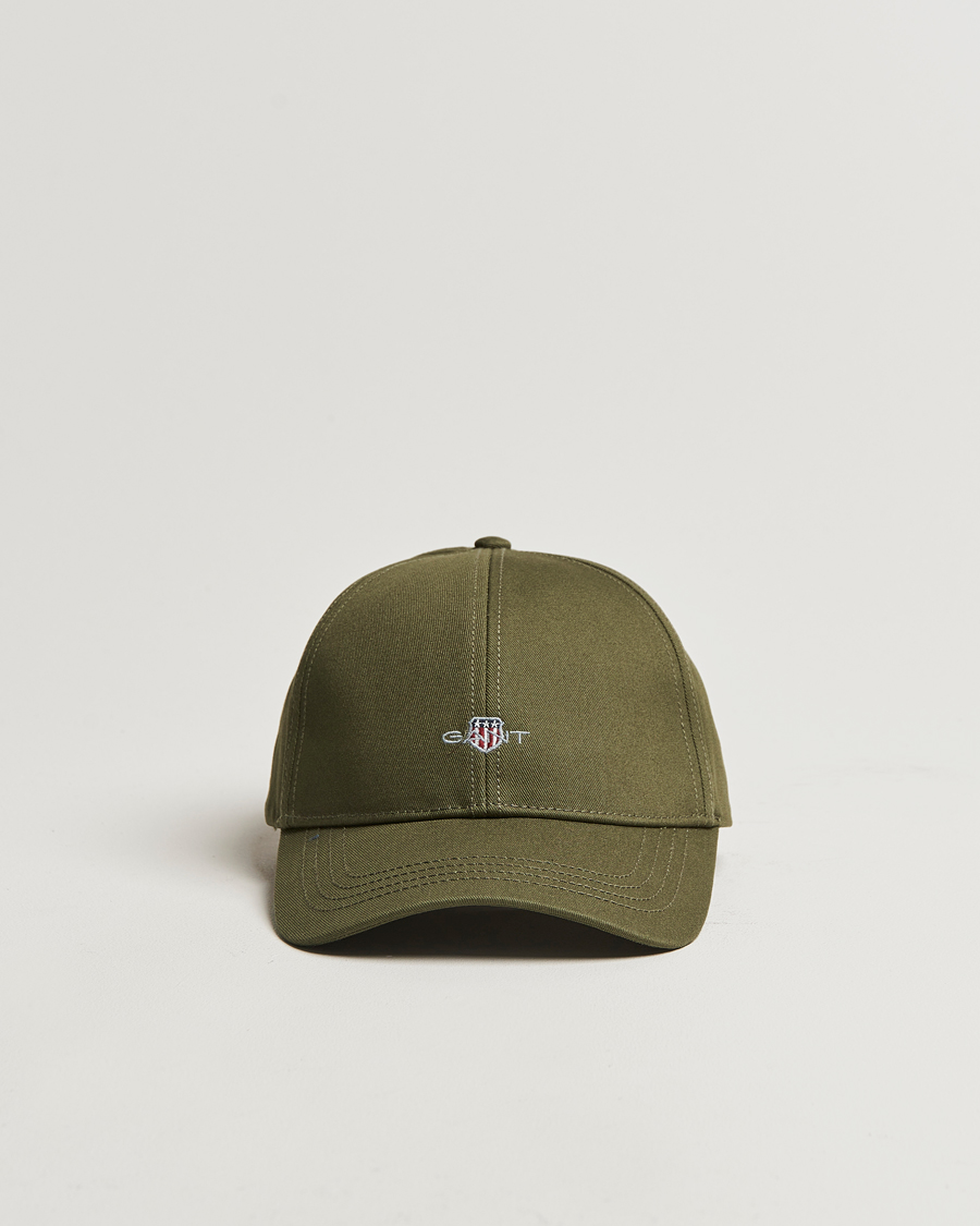 Homme | GANT High Cotton Twill Cap Juniper Green | GANT | High Cotton Twill Cap Juniper Green