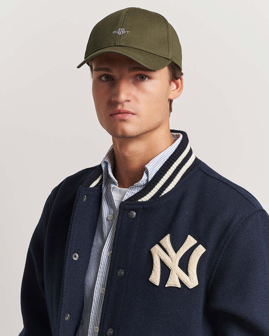Homme | GANT High Cotton Twill Cap Juniper Green | GANT | High Cotton Twill Cap Juniper Green