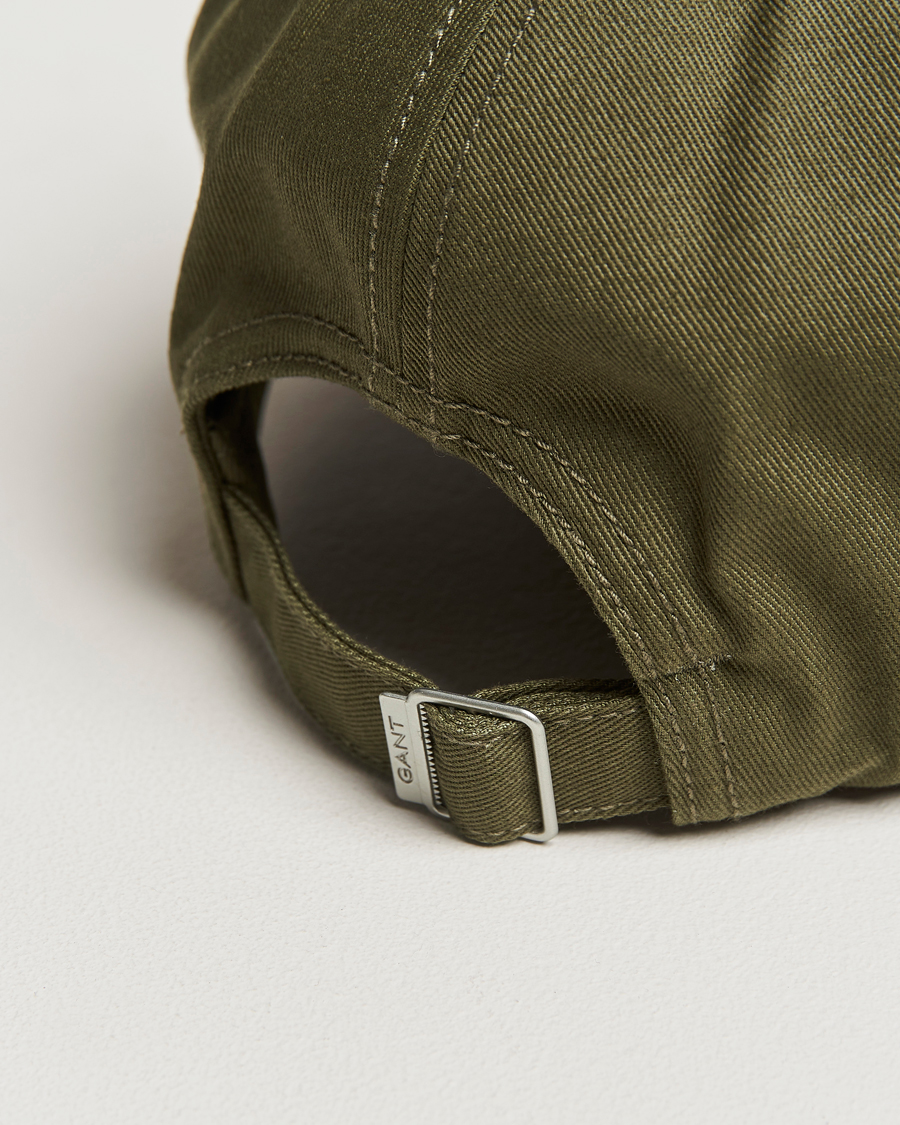 Homme | GANT High Cotton Twill Cap Juniper Green | GANT | High Cotton Twill Cap Juniper Green