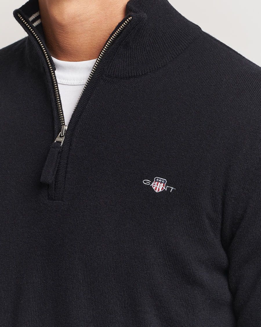 Homme | Pulls Et Tricots | GANT | Lamsbwool Half Zip Black