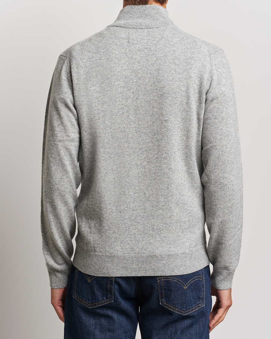 Homme | Pulls Et Tricots | GANT | Lamsbwool Half Zip Grey Melange