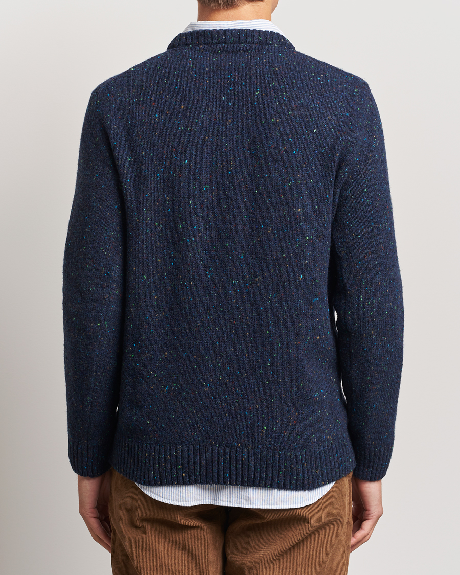 Homme | Pulls Et Tricots | GANT | Neps Wool Crew Neck Evening Blue