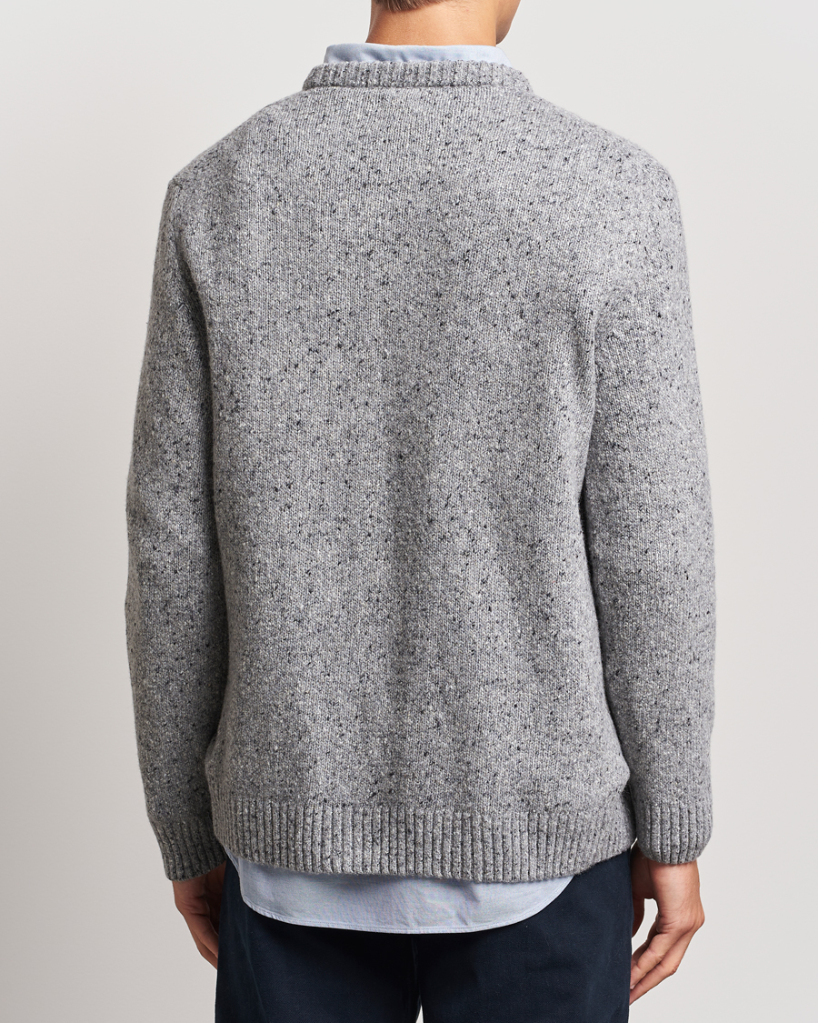 Homme | Pulls Et Tricots | GANT | Neps Wool Crew Neck Grey Melange