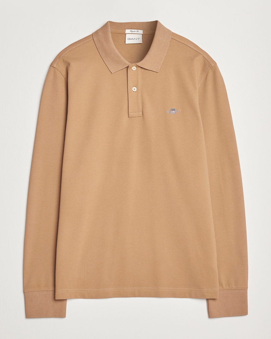 Homme | Pulls Et Tricots | GANT | Regular Shield Pique Polo Warm Khaki