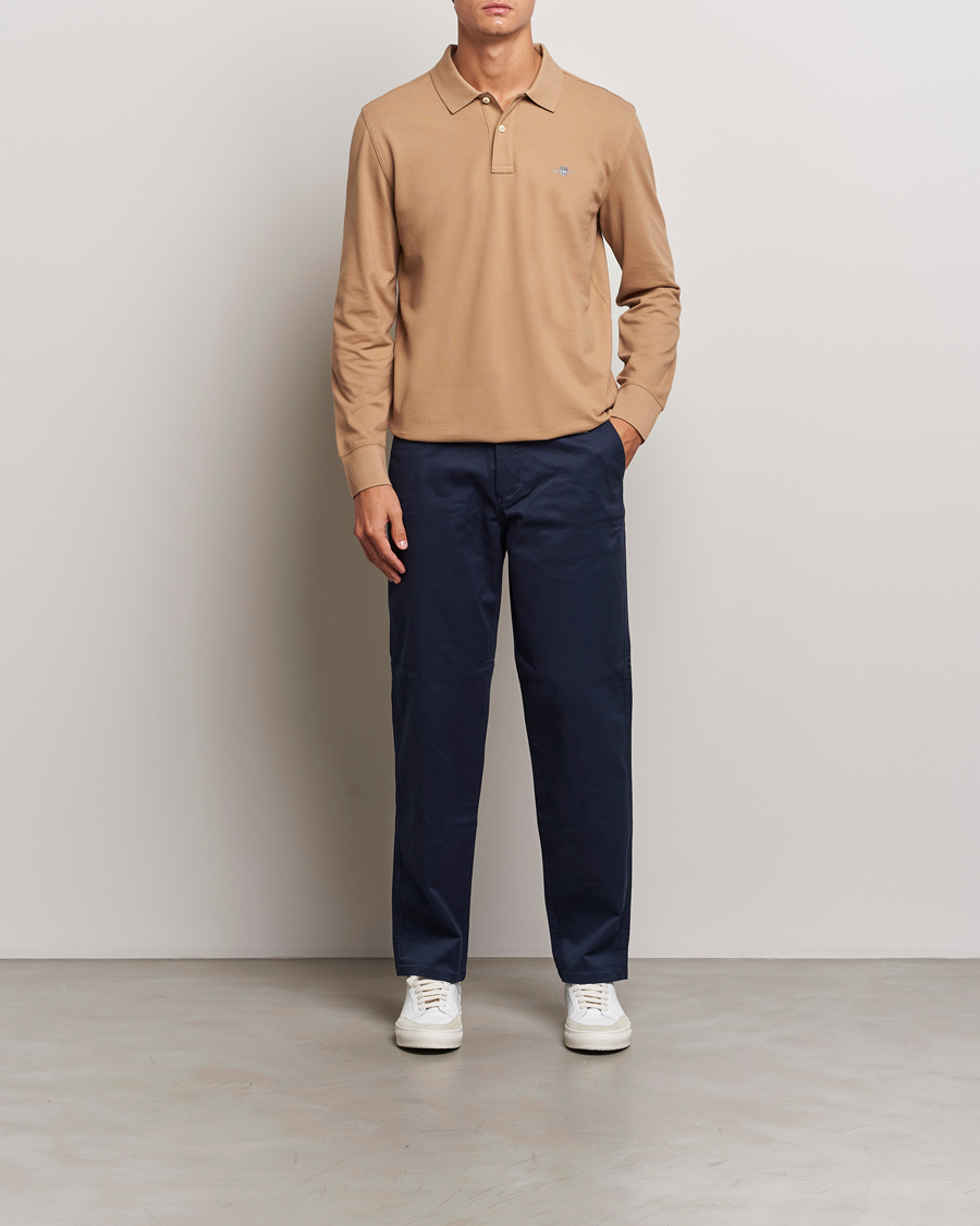 Homme | Pulls Et Tricots | GANT | Regular Shield Pique Polo Warm Khaki