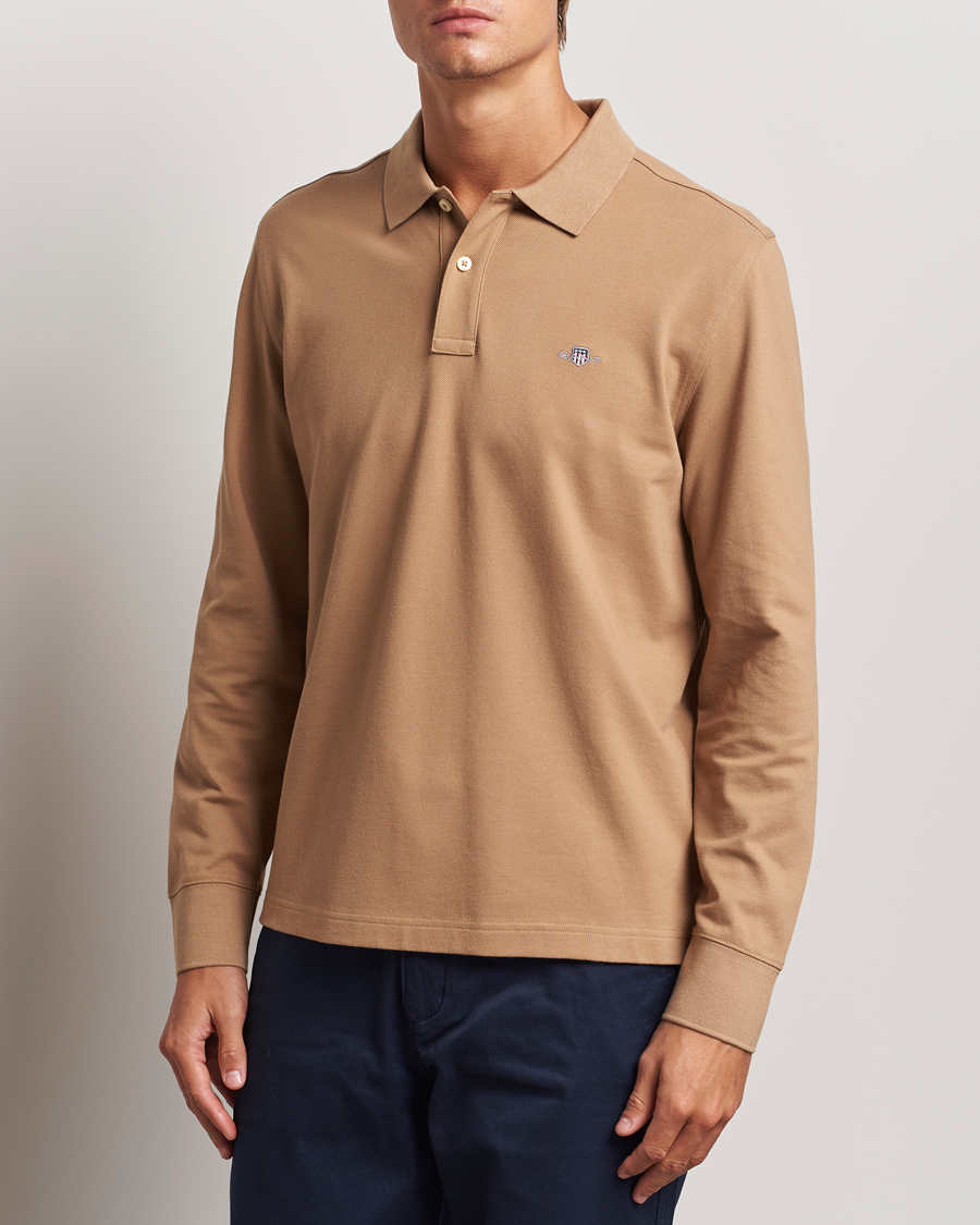 Homme | Pulls Et Tricots | GANT | Regular Shield Pique Polo Warm Khaki