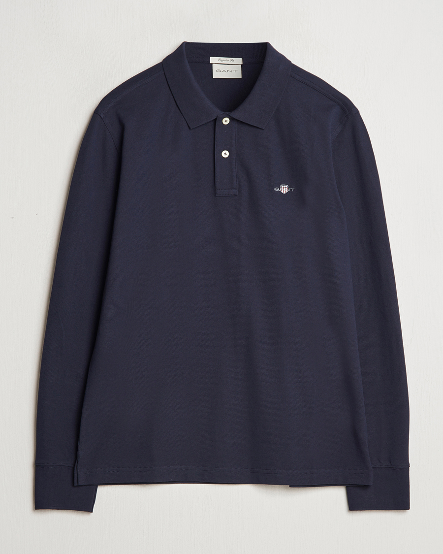 Homme | Pulls Et Tricots | GANT | Regular Shield Pique Polo Evening Blue