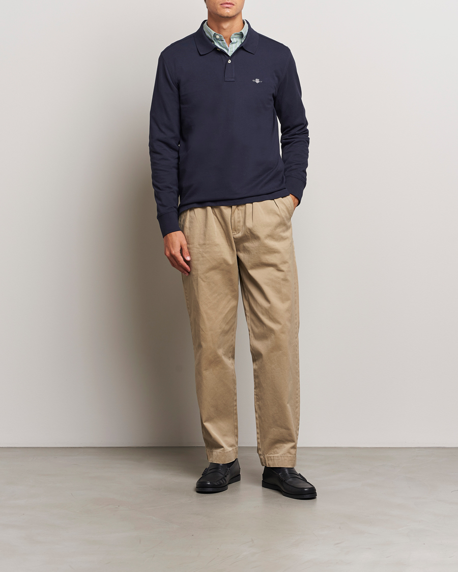 Homme | Pulls Et Tricots | GANT | Regular Shield Pique Polo Evening Blue