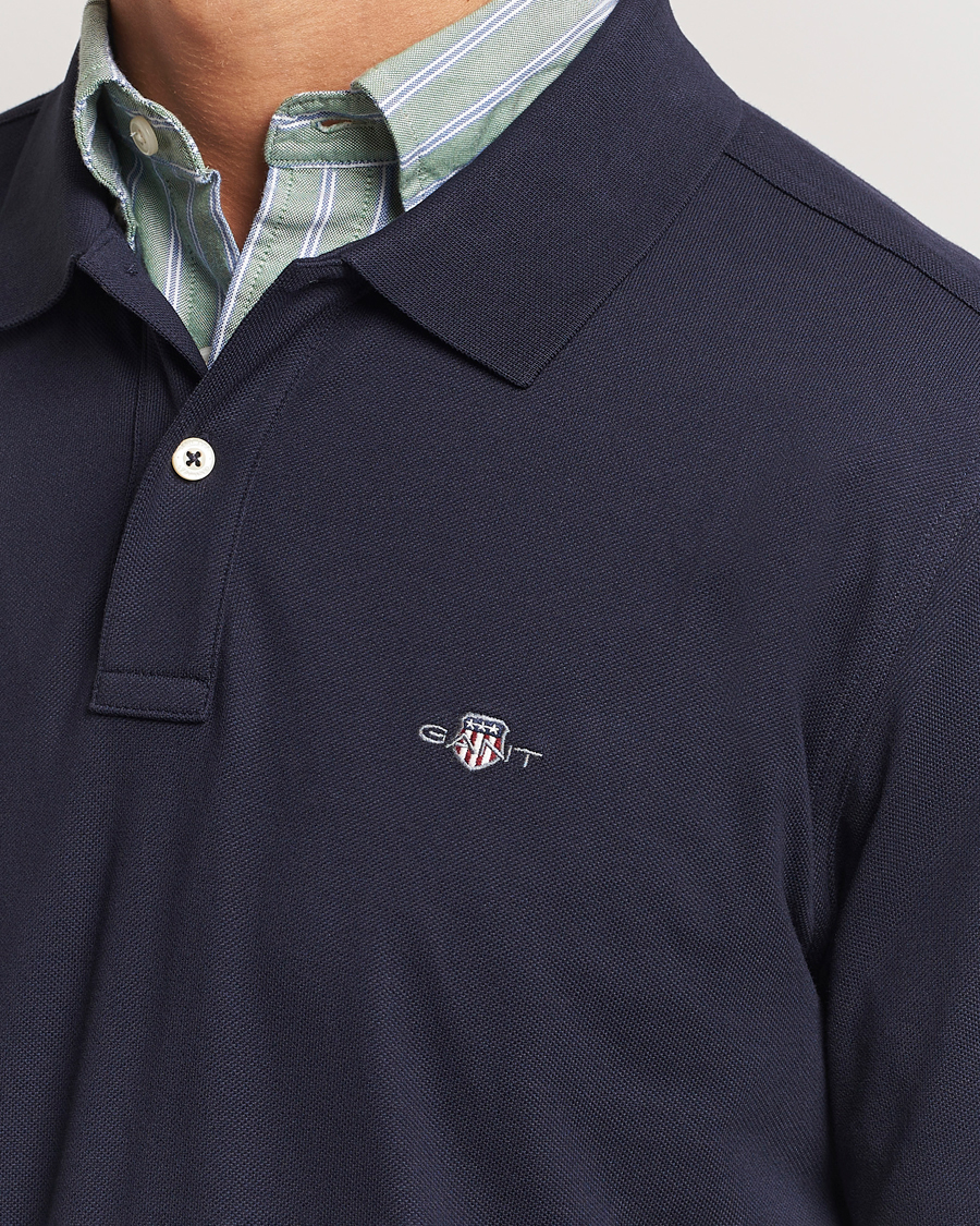 Homme | Pulls Et Tricots | GANT | Regular Shield Pique Polo Evening Blue