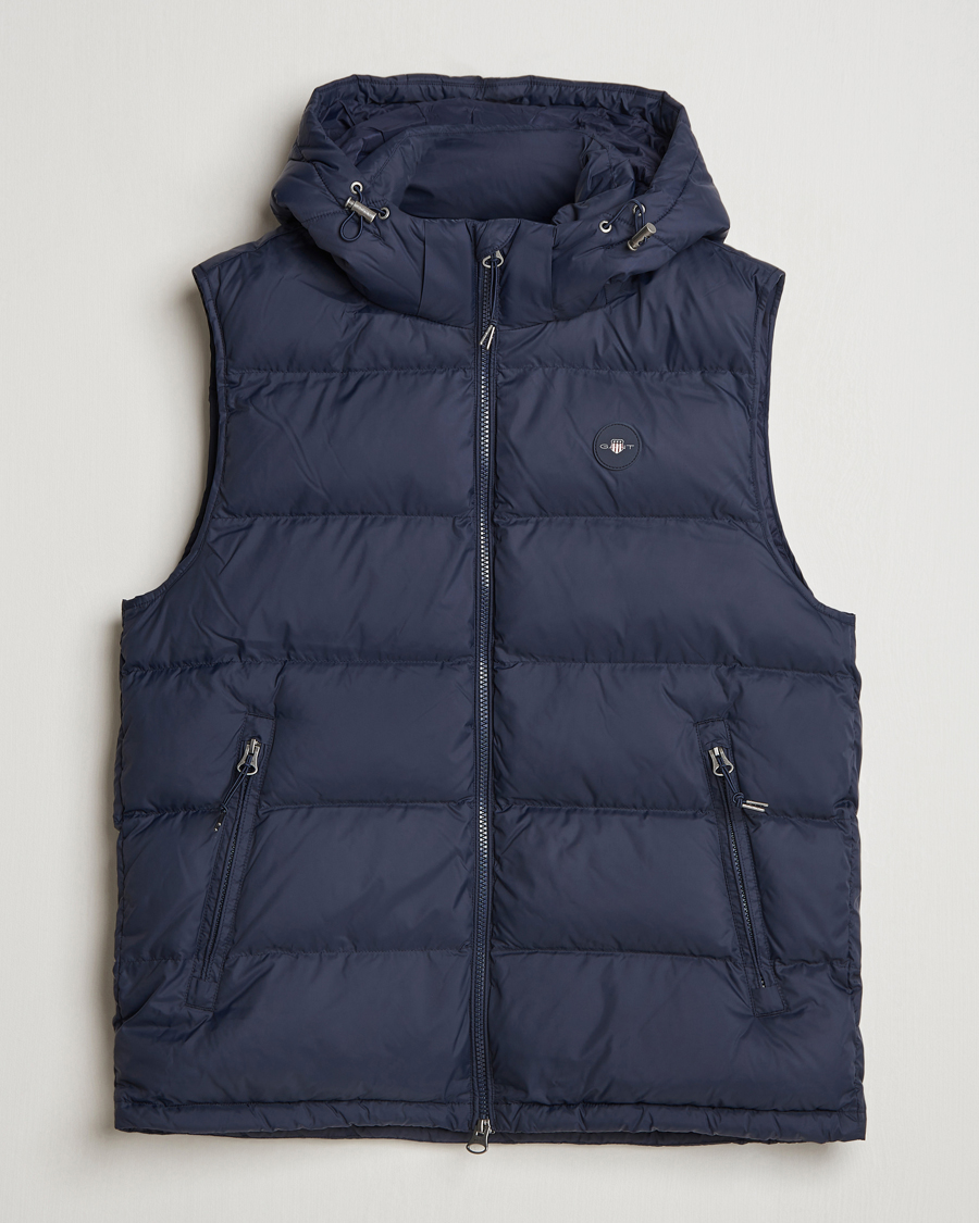 Homme | Manteaux Et Vestes | GANT | The Active Cloud Vest Evening Blue