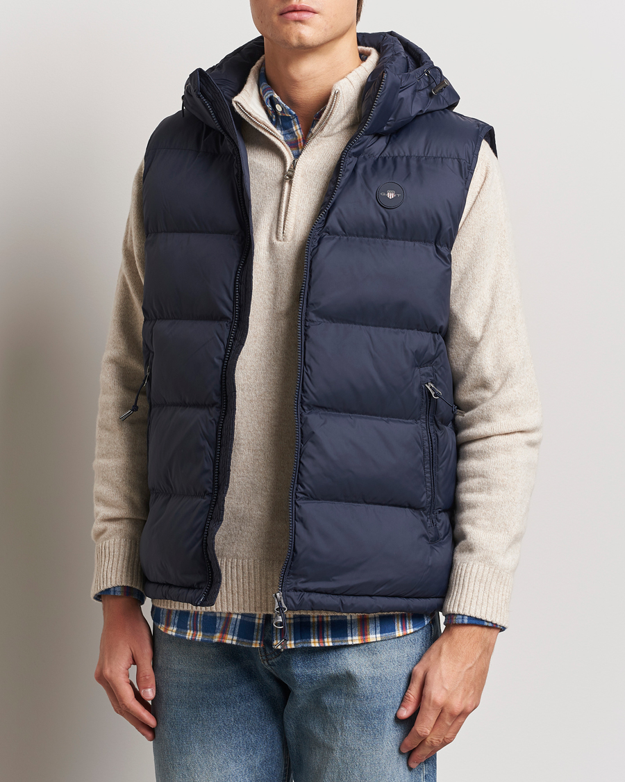 Homme | Manteaux Et Vestes | GANT | The Active Cloud Vest Evening Blue