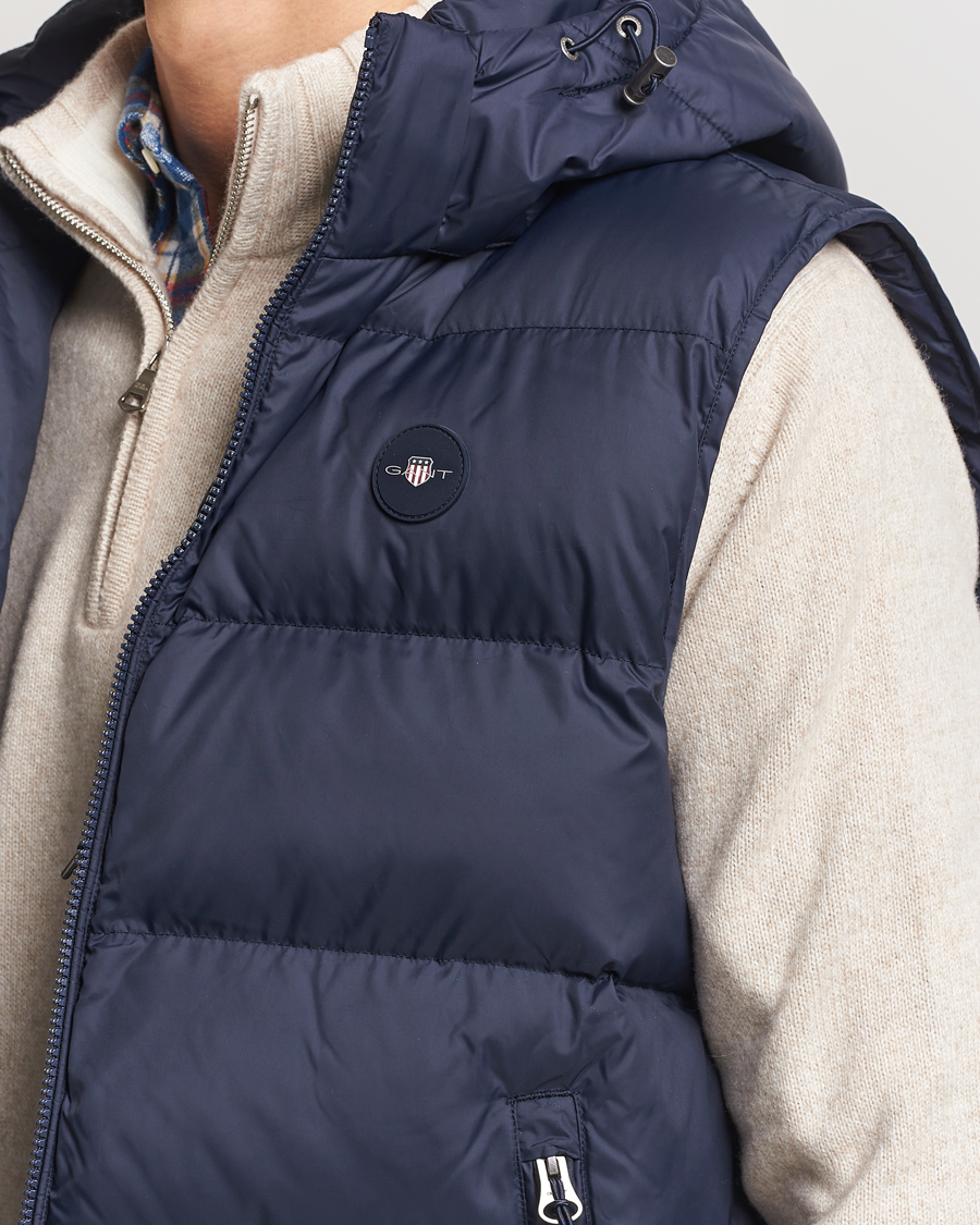 Homme | Manteaux Et Vestes | GANT | The Active Cloud Vest Evening Blue