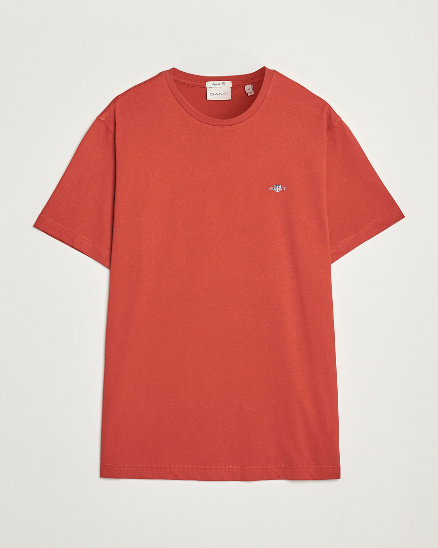 Homme | T-shirts | GANT | The Original T-Shirt Iron Red