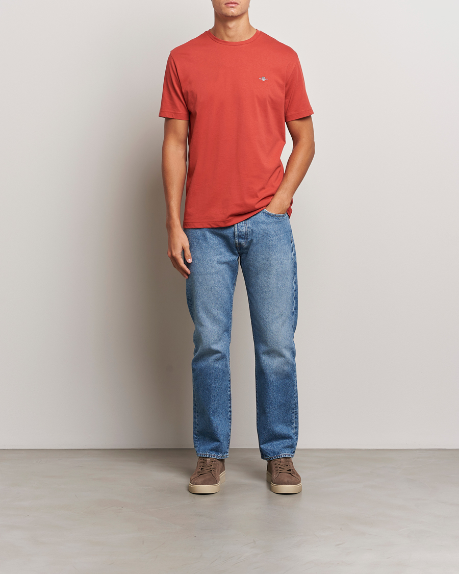 Homme | T-shirts | GANT | The Original T-Shirt Iron Red