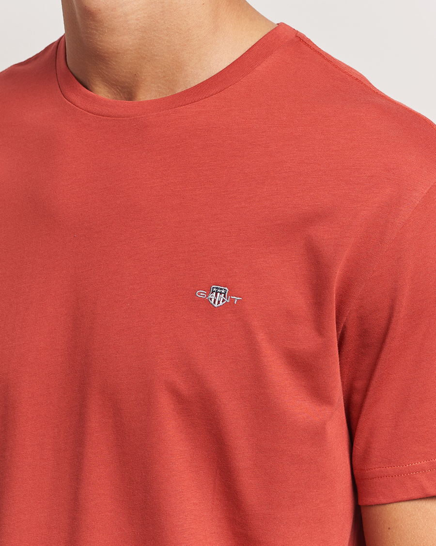 Homme | T-shirts | GANT | The Original T-Shirt Iron Red
