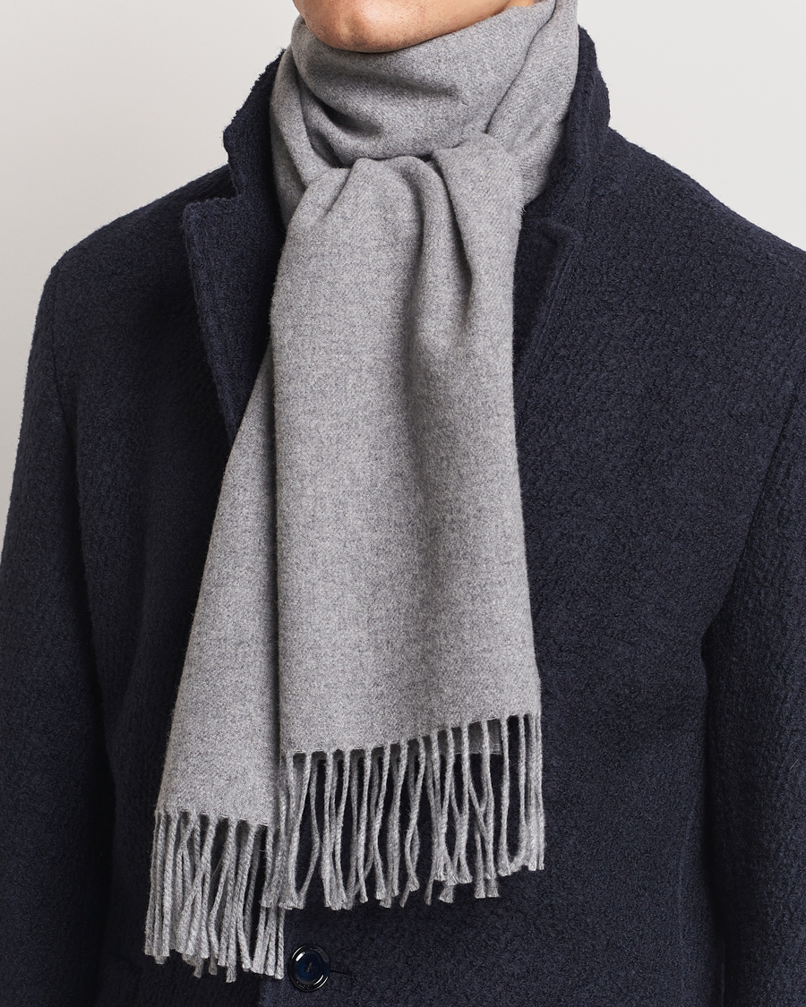 Homme | GANT Wool Scarf Grey Melange | Gant | Wool Scarf Grey Melange