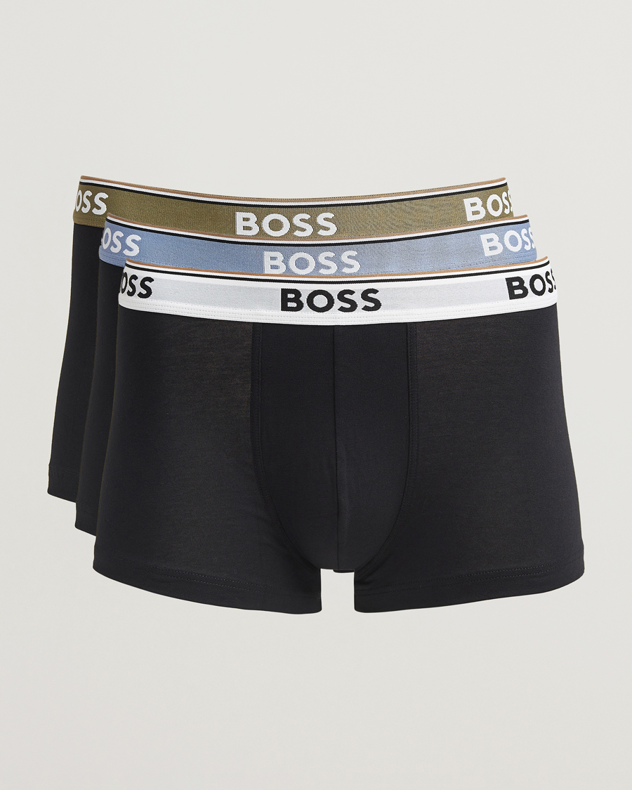 Homme | Sous-Vêtements Et Chaussettes | BOSS BLACK | 3-Pack Trunk Black White