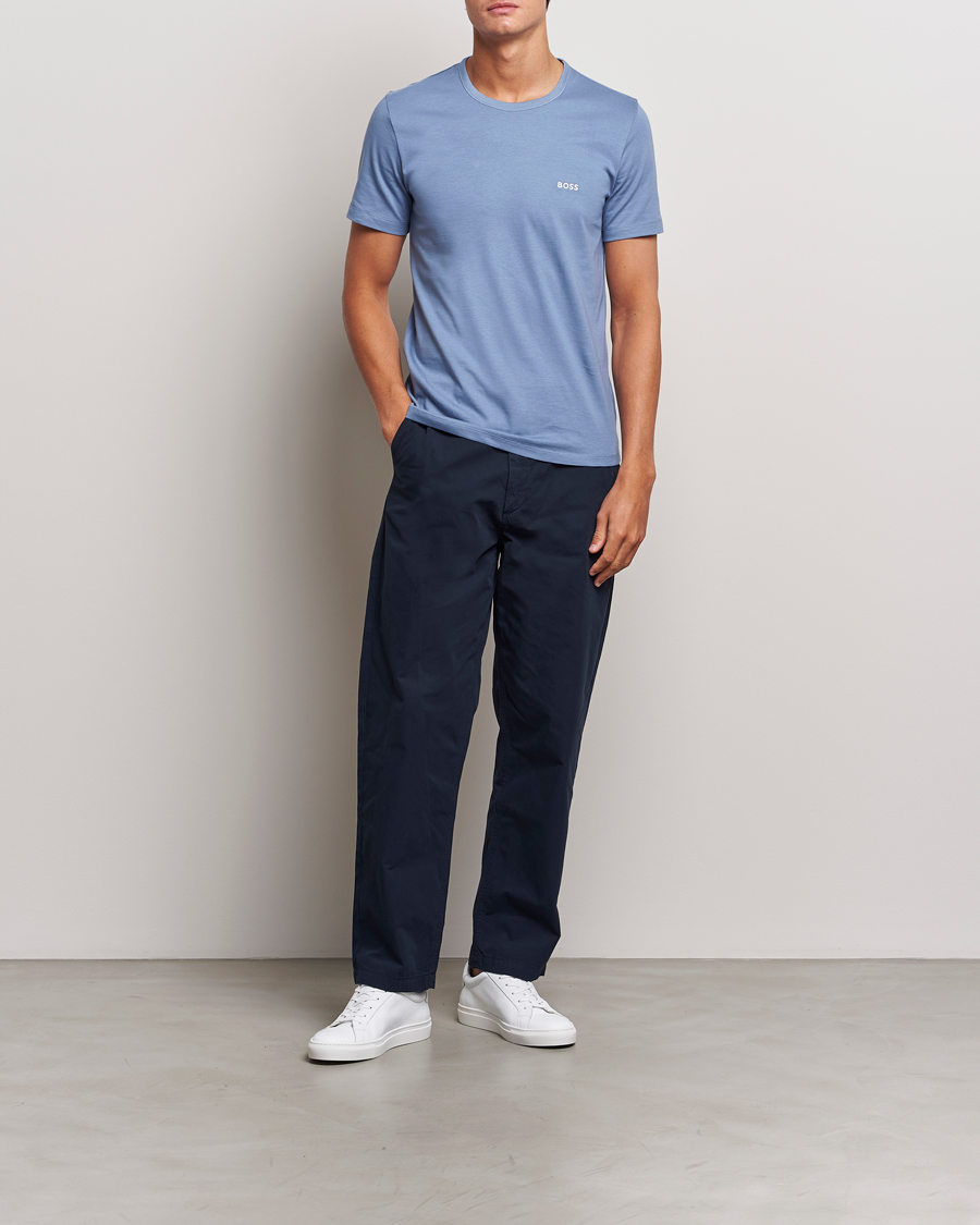 Homme | T-shirts | BOSS BLACK | 3-Pack Crew Neck T-Shirt Green/Black/Blue