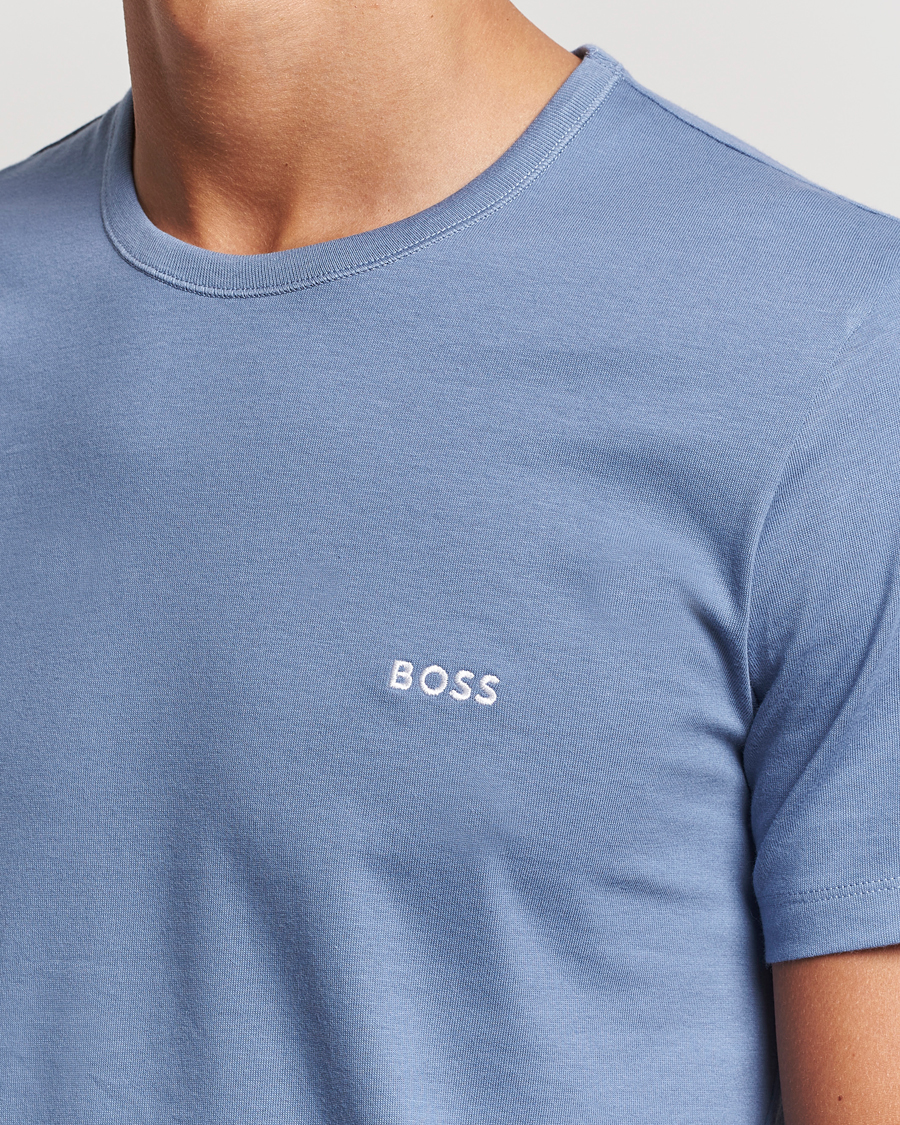 Homme | T-shirts | BOSS BLACK | 3-Pack Crew Neck T-Shirt Green/Black/Blue