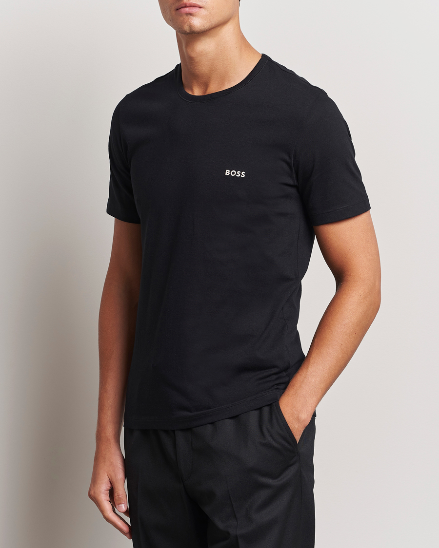 Homme | T-shirts | BOSS BLACK | 3-Pack Crew Neck T-Shirt White/Grey/Black