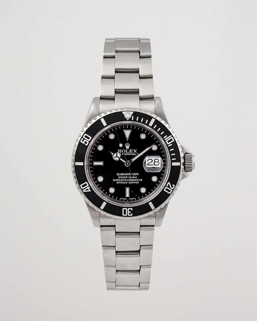 Homme | Rolex Pre-Owned Submariner 16610 Silver | Rolex Pre-Owned | Submariner 16610 Silver