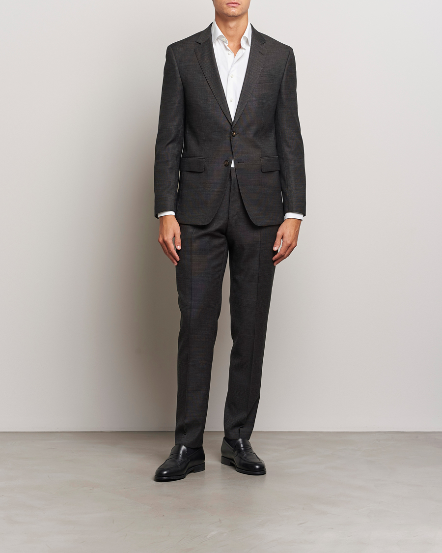 Homme | Costumes | BOSS BLACK | Huge Wool Suit Open Green