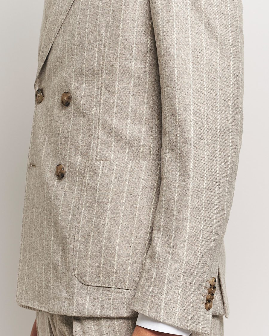 Homme | Costumes | BOSS BLACK | Hanry Wool Pinstriped Suit Light Beige