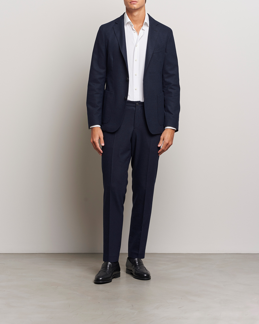 Homme | Blazers | BOSS BLACK | Hanry Wool Tech Blazer Dark Blue