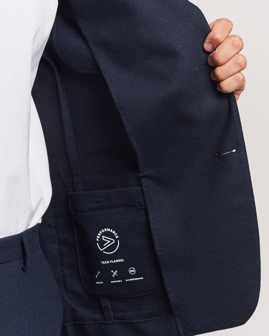 Homme | Blazers | BOSS BLACK | Hanry Wool Tech Blazer Dark Blue