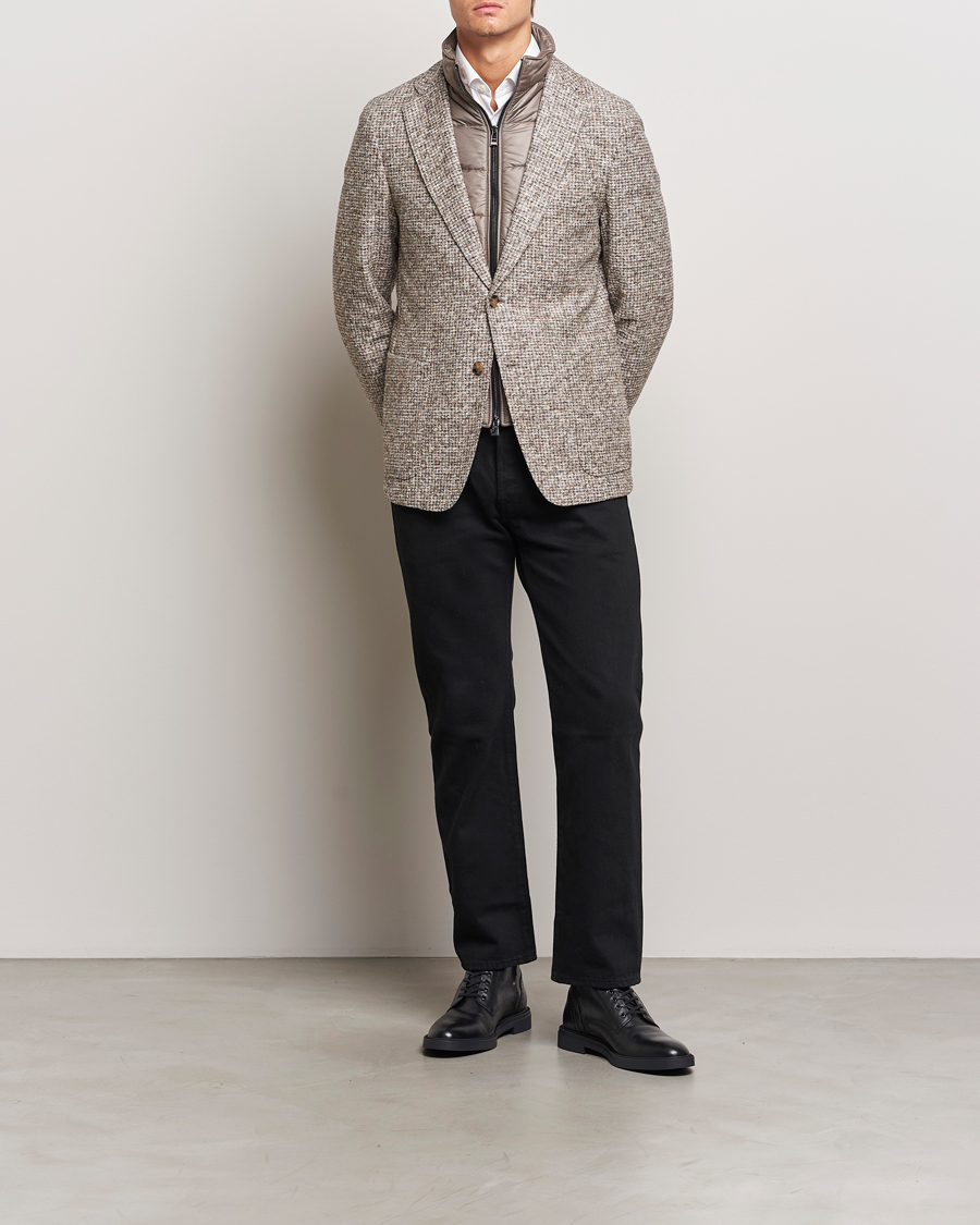 Homme | Blazers | BOSS BLACK | Hanry Jersey Bib Blazer Open White