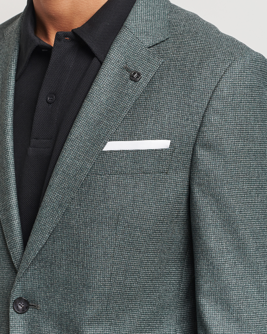 Homme | Blazers | BOSS BLACK | Hutson Wool Dogtooth Blazer Light Green