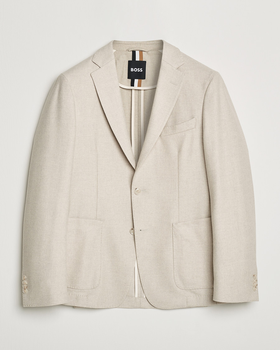 Homme | Blazers | BOSS BLACK | Hanry Wool Patch Pocket Blazer Open White