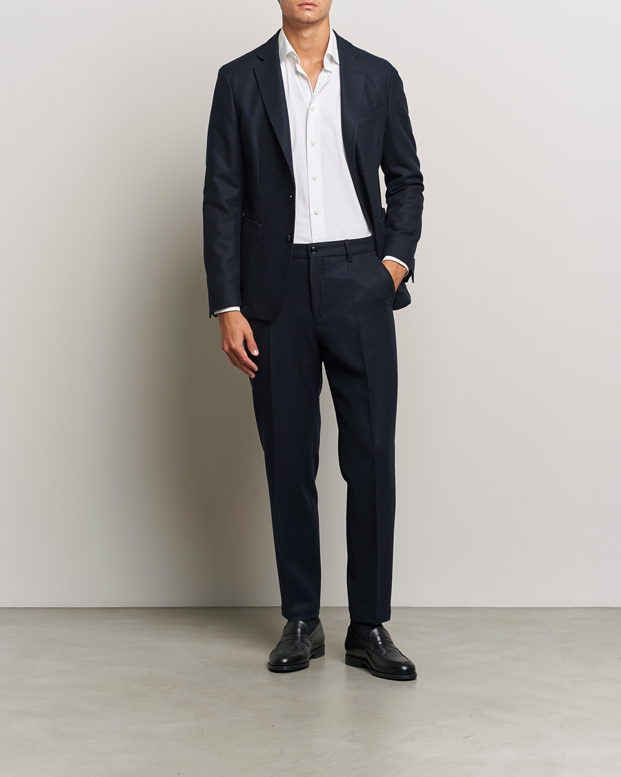 Homme | Blazers | BOSS BLACK | Hanry Wool Patch Pocket Blazer Dark Blue