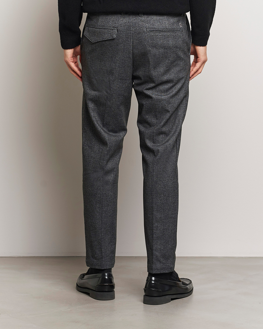 Homme | Pantalons | BOSS BLACK | Kane Brushed Drawstring Trousers Dark Grey