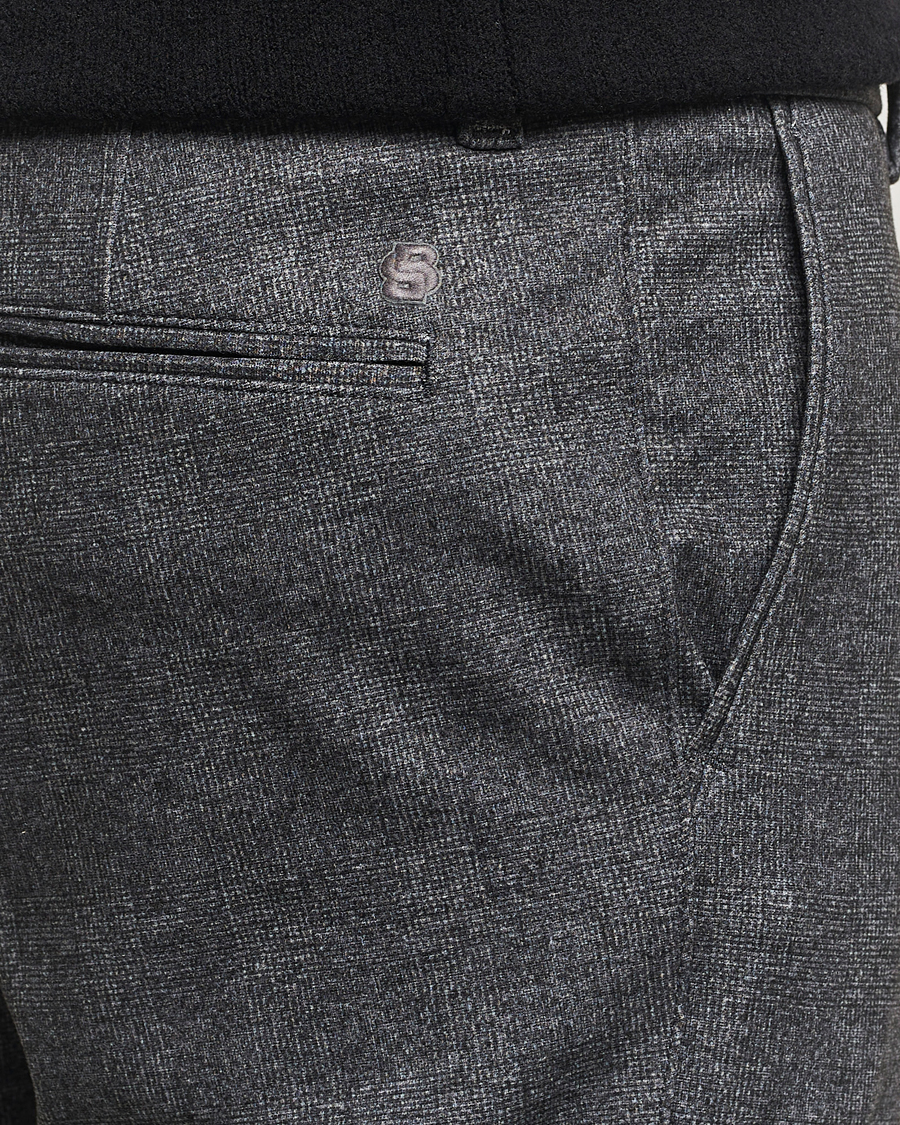 Homme | Pantalons | BOSS BLACK | Kane Brushed Drawstring Trousers Dark Grey