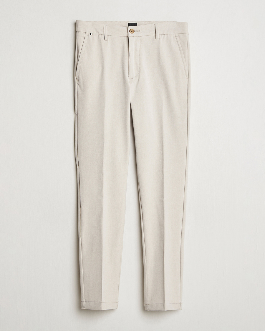 Homme | Pantalons | BOSS BLACK | Kaiton Structured Chinos Light Beige