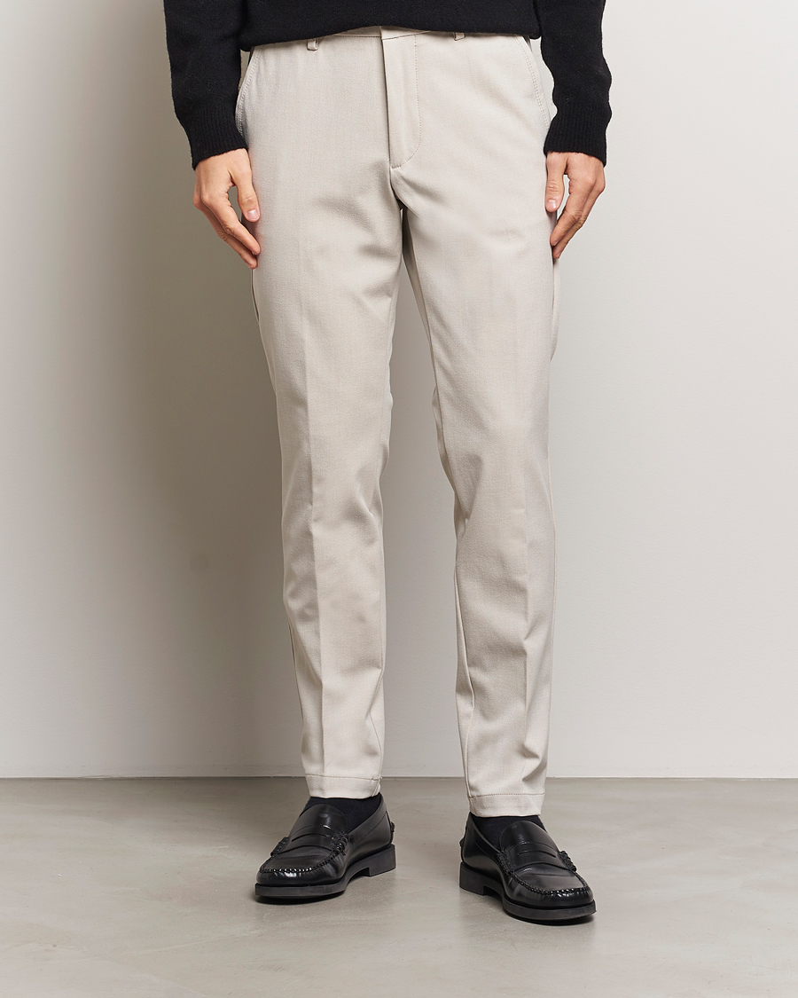 Homme | Pantalons | BOSS BLACK | Kaiton Structured Chinos Light Beige