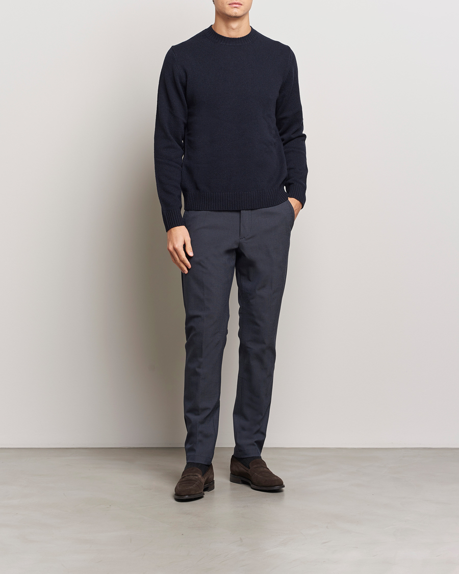 Homme | Pantalons | BOSS BLACK | Kaiton Structured Chinos Dark Blue