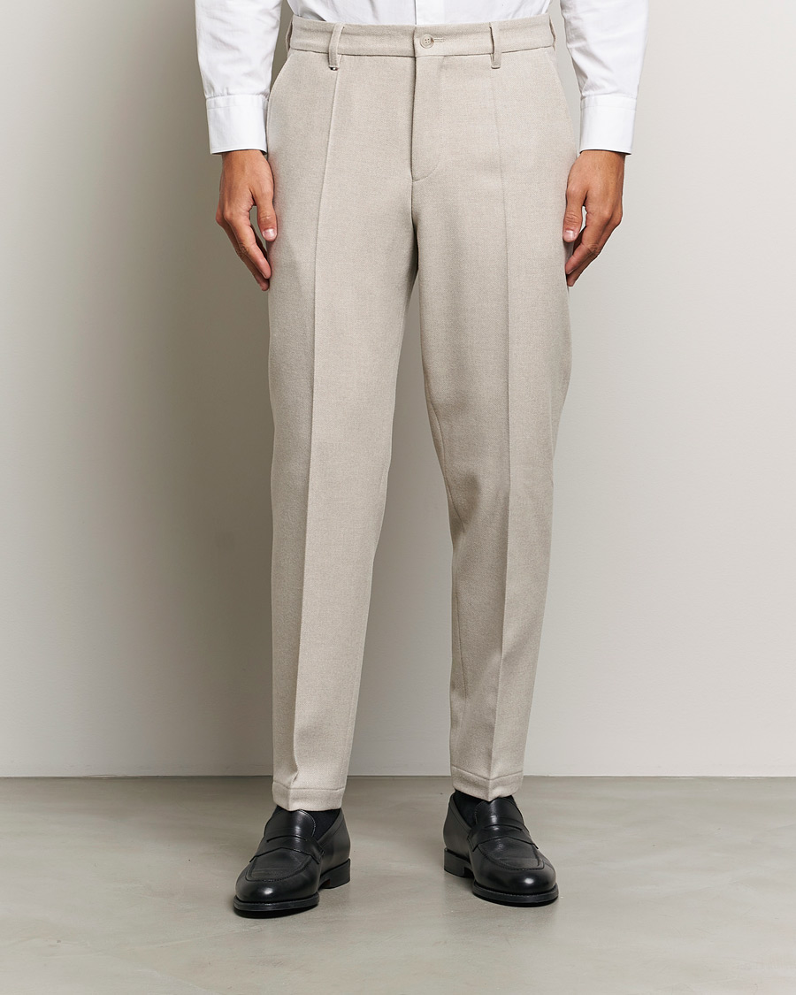 Homme | Pantalons | BOSS BLACK | Perin Wool Trousers Open White