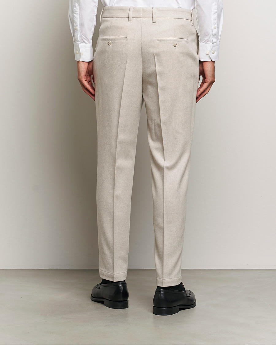 Homme | Pantalons | BOSS BLACK | Perin Wool Trousers Open White