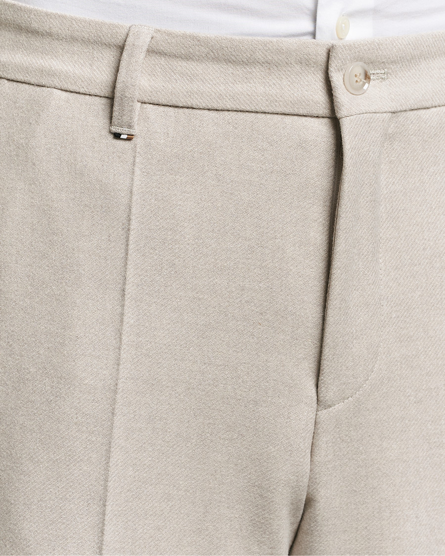 Homme | Pantalons | BOSS BLACK | Perin Wool Trousers Open White
