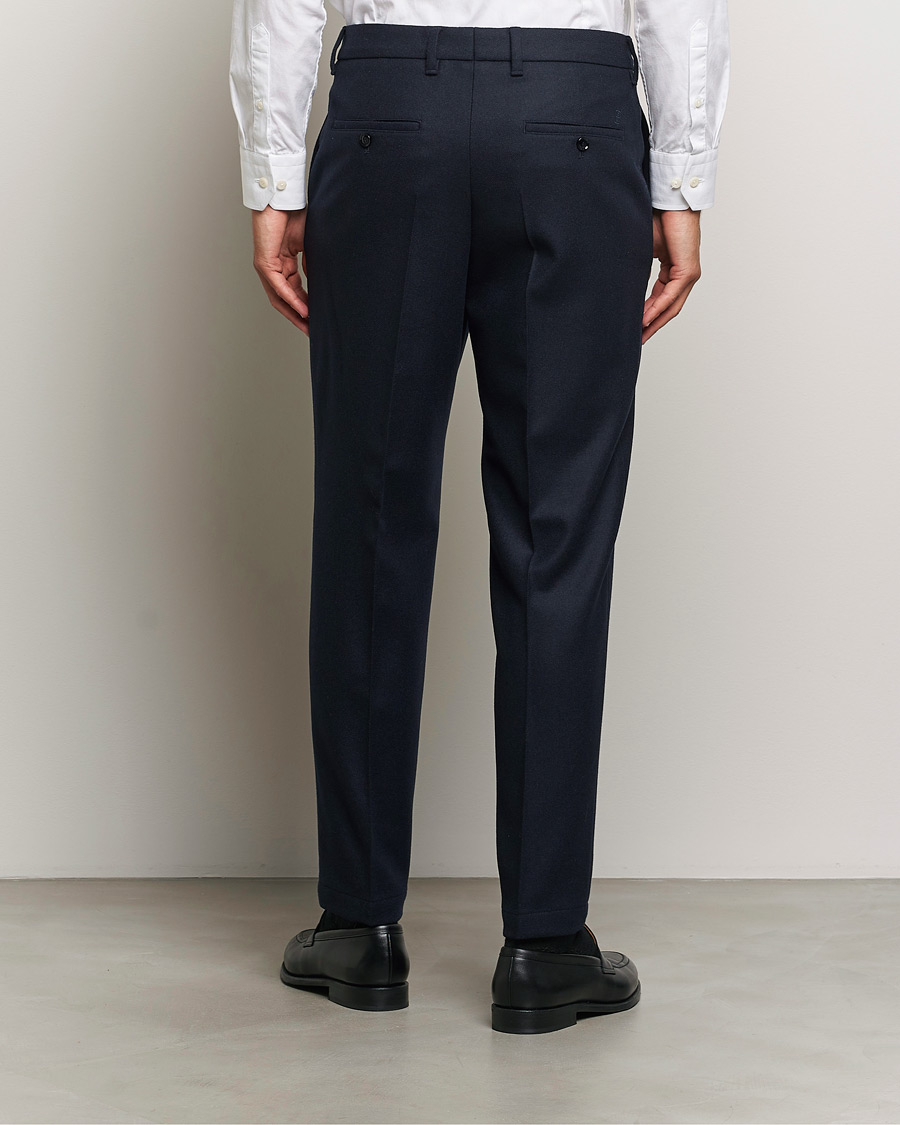 Homme | Pantalons | BOSS BLACK | Perin Wool Trousers Dark Blue