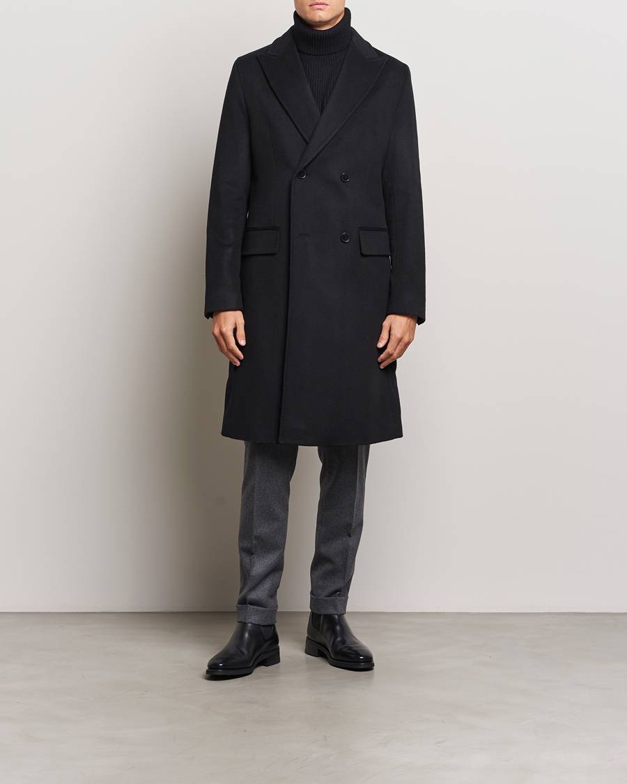 Homme | Manteaux Et Vestes | BOSS BLACK | Hyde Double Breasted Coat Black