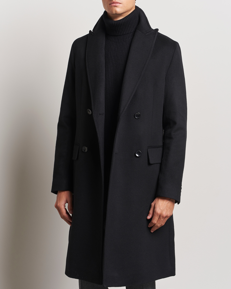 Homme | Manteaux Et Vestes | BOSS BLACK | Hyde Double Breasted Coat Black