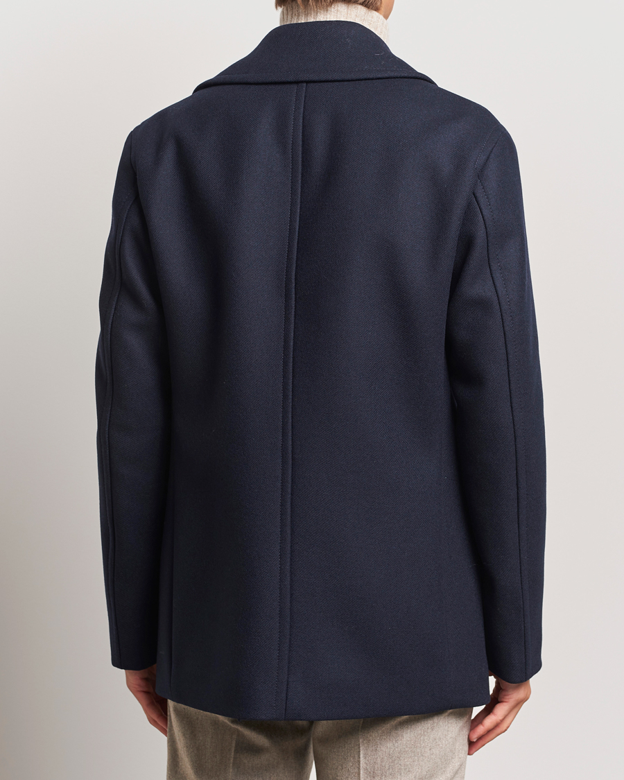 Homme | Manteaux Et Vestes | BOSS BLACK | Clay Wool Peacoat Dark Blue